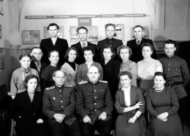 Сотрудники Архивного управления МВД БССР (1958 г.) Белорусский государственный архив кинофотофонодокументов. 4-0201.